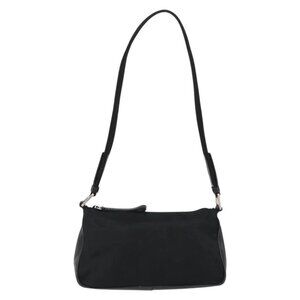 PRADA Shoulder Bag Nylon Black Silver